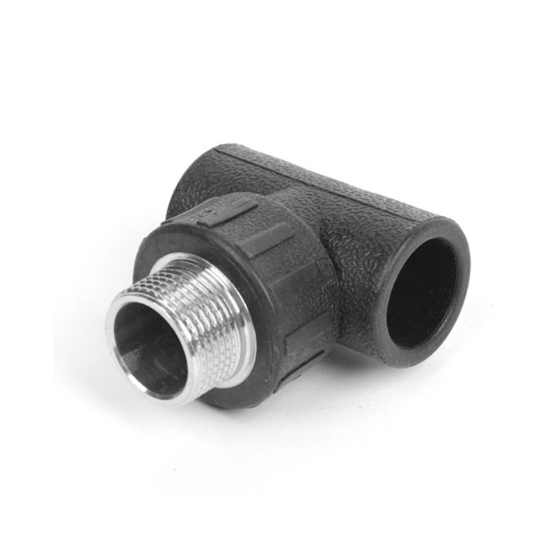 HDPE extern tråd tee för röranslutning