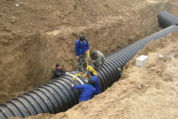 Steel Belt Reinforced HDPE Corrugated Pipe