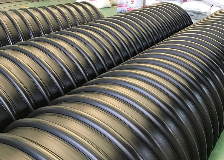 Steel Belt Reinforced HDPE Corrugated Pipe