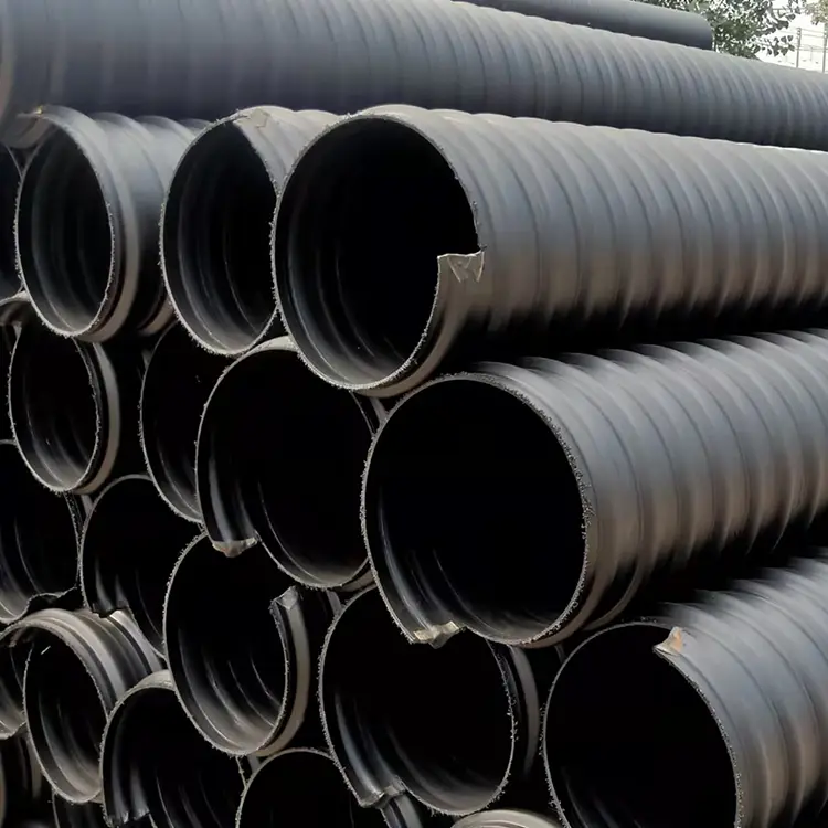 Stålbälte armerad hdpe korrugerad rör